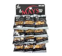 British Food Shop MS Pork Scratchings Bar Snacks 12 Packs on 'The AMaysing' Pub Hanging Card