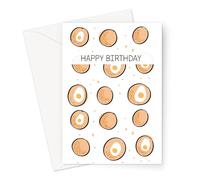 British Food Themed Birthday Cards | Great British Food Birthday Cards For Friends and Family, Fish and Chips, Scotch Eggs, Pork Pies (Happy Birthday Scotch Egg Print Card)