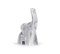British Fossils 3" Hand-Carved Himalayan Grey Marble Elephant Ring Holder | Gift Boxed | Elegant Jewellery Storage & Gift
