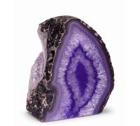 British Fossils Purple Agate Ornament for Display - Genuine Brazilian Crystal Home Decor Gift