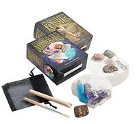 British Fossils Set of 2 Dig Your Own Fossil & Mineral Kits - Small