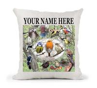 British Garden Birds Bird Watching Nature Personalised Country Canvas Style Cushion Cover Gift