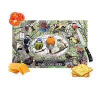 British Garden Birds Personalised Toughened Glass Heat Resistant Worktop Saver Cutting and Chopping Board Gift