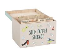BRITISH GARDEN BIRDS SEED PACKET STORAGE BOX
