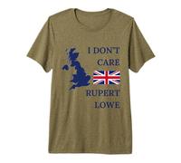 British GB Pride United Kingdom UK I Don't Care Rupert Lowe Premium T-Shirt