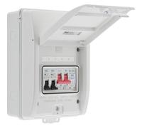 British General Bg Electric Vehicle Consumer Unit Kit 5 Module Black, 100A Main Switch, 40A B Curve Mcb, Type 2 Spd