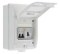 British General Bg Electric Vehicle Consumer Unit Kit 5 Module White 40A Type A Rcd, 40A B Curve Mcb, Type 2 Spd