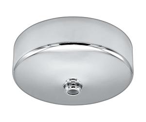 British General BG Electrical Ceiling Rose Lighting Fixture with HO Skirt and Spin on Cover, Heat Resistant, Chrome, 3" Base, 661CH-01