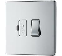British General Bg Electrical Fpc50 Nexus Screwless Flat-Plate Switched Fused Connection Spur Unit Polished Chrome 13A