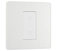 Evolve Pearlescent White (White) 200W Single Touch Dimmer Switch 2-Way Master PCDCLTDM1W-01