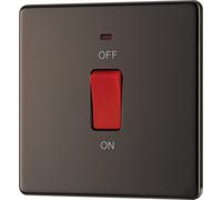 British General Bg Fbn74 Nexus Screwless Flat-Plate Double Pole Cooker Switch 45A