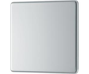 British General Bg Fpc94 Nexus Screwless Flat-Plate Single Blank Plate Polished Chrome