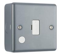 British General Bg Metal Clad 13A Unswitched Fuse Connection Unit & Flex Outlet