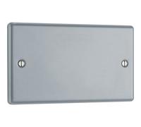 British General Bg Metal Clad Industrial Double Blank Plate, Scratch Resistant