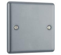 British General Bg Metal Clad Industrial Single Blank Plate, Scratch Resistant