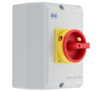 British General Bg Rotary Isolator Switch 4 Pole Padlockable Handle Ip65 Rated 44A