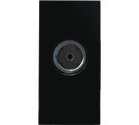 British General EMNSITVB Black 1 Module Euro Module Unscreened Isolated Coaxial TV Outlet