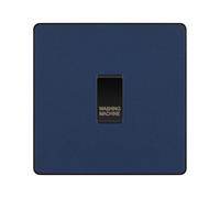 British General Evolve Matt Blue Custom Appliance Grid Switch 1 Gang Screwless