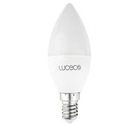 British General Luceco Smart! LED Dimmable C35 Candle Bulb, 4.8 Watts, 470Lm, White