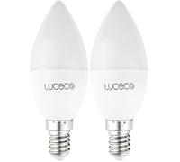 British General Luceco Smart! LED Dimmable C35 Candle Bulb, 4.8 Watts, 470Lm, White (Pack of 2)