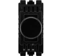 British General RPCDBDLT Evolve Grid Black 150W 2 Way Intelligent Trailing-Edge LED Push Rotary Dimmer Module