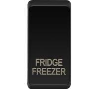 British General RRFFPCDB Evolve Grid Black 'FRIDGE FREEZER' Rocker