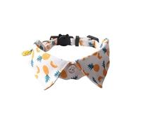 British Gentleman Style Plaid Bow Tie Cat Collar with Bell, Adjustable Size 18-28cm, Handmade Stitches, Anti-Choking Safety Buckle (A02)