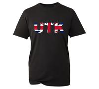 British Gift, Unity and Pride British T-Shirt, Patriotic England UK Pride Shirt, UTK Unite The Kingdom T-Shirt, Unisex Kids Adult Tee Top(Black, M)