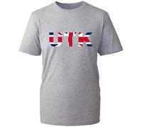 British Gift, Unity and Pride British T-Shirt, Patriotic England UK Pride Shirt, UTK Unite The Kingdom T-Shirt, Unisex Kids Adult Tee Top(Heather Grey, L)