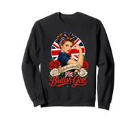 British Girl Britain Flag Pride Woman Roots Sweatshirt