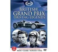 British Grand Prix Driving Legends [4DVD SET] Moss, Clark, Surtees & Hill [DVD]