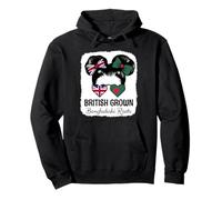 British Grown Bangladeshi Roots Girl Bangladesh Heritage Pullover Hoodie