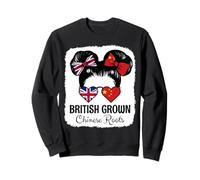 British Grown Chinese Roots Girl Britain China Heritage Sweatshirt