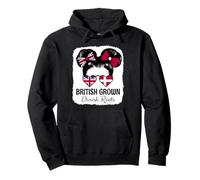 British Grown Danish Roots Girl Britain Denmark Heritage Pullover Hoodie