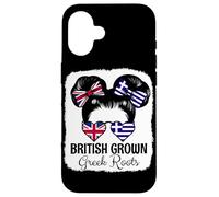 British Grown Greek Roots Girl Britain Greece Heritage Case for iPhone 16