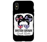 British Grown Greek Roots Girl Britain Greece Heritage Case for iPhone X/XS
