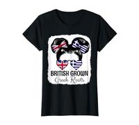 British Grown Greek Roots Girl Britain Greece Heritage T-Shirt