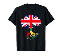 British Grown Guyanese Roots England And Guyana Pride T-Shirt