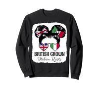 British Grown Italian Roots Girl Britain Italy Heritage Sweatshirt