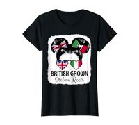 British Grown Italian Roots Girl Britain Italy Heritage T-Shirt