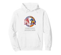 British Grown Romanian Roots Lion Wolf Heritage Pride Pullover Hoodie