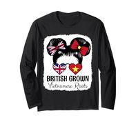 British Grown Vietnamese Roots Girl Britain Vietnam Heritage Long Sleeve T-Shirt