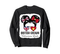 British Grown Vietnamese Roots Girl Britain Vietnam Heritage Sweatshirt