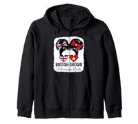 British Grown Vietnamese Roots Girl Britain Vietnam Heritage Zip Hoodie