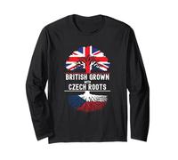 British Grown with Czech Roots Heritage Long Sleeve T-Shirt