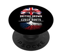 British Grown with Czech Roots Heritage PopSockets Adhesive PopGrip