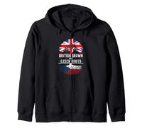 British Grown with Czech Roots Heritage Zip Hoodie