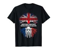 British Grown with French Roots, France English Heritage T-Shirt