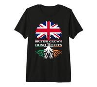 British Grown with Irish Roots Premium T-Shirt