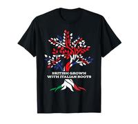 British Grown with Italian Roots, Italian English Heritage T-Shirt